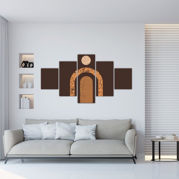 Obraz - Pomarańczowe łuki N⁰3 (125x70 cm)
