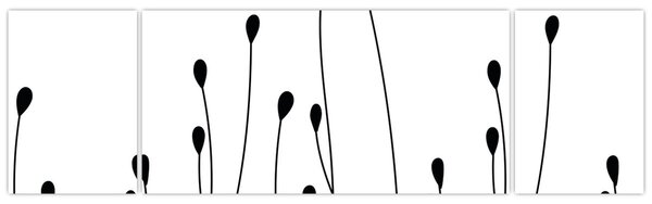 Obraz - Łąka graficzna N⁰1 (170x50 cm)