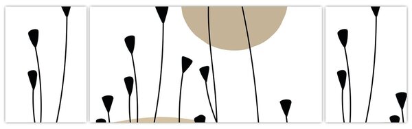 Obraz - Łąka graficzna N⁰2 (170x50 cm)