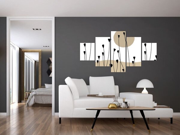 Obraz - Łąka graficzna N⁰2 (125x70 cm)
