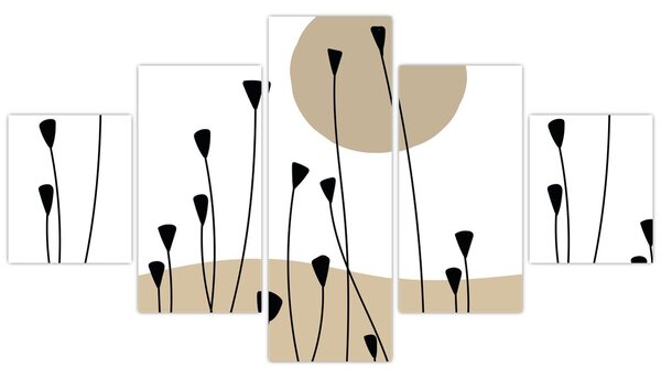 Obraz - Łąka graficzna N⁰2 (125x70 cm)