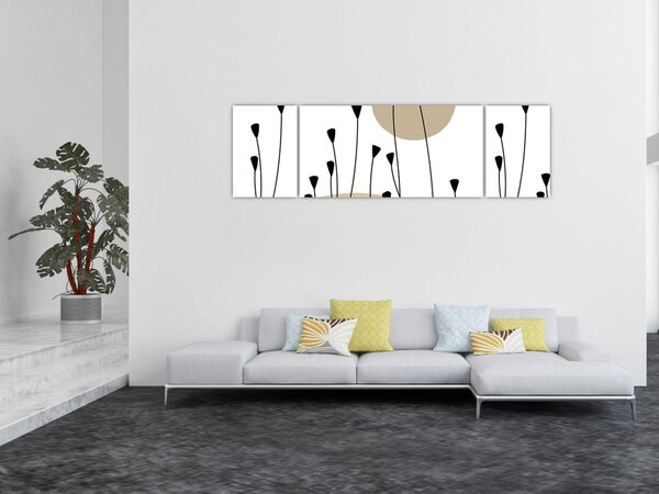 Obraz - Łąka graficzna N⁰2 (170x50 cm)