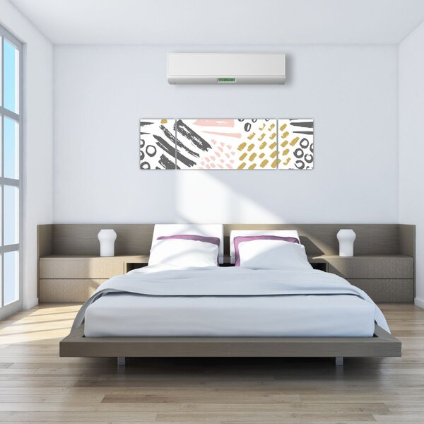 Obraz - Uderzenia abstrakcyjne (170x50 cm)