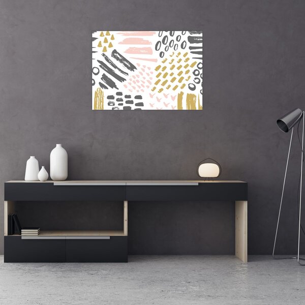 Obraz - Uderzenia abstrakcyjne (70x50 cm)
