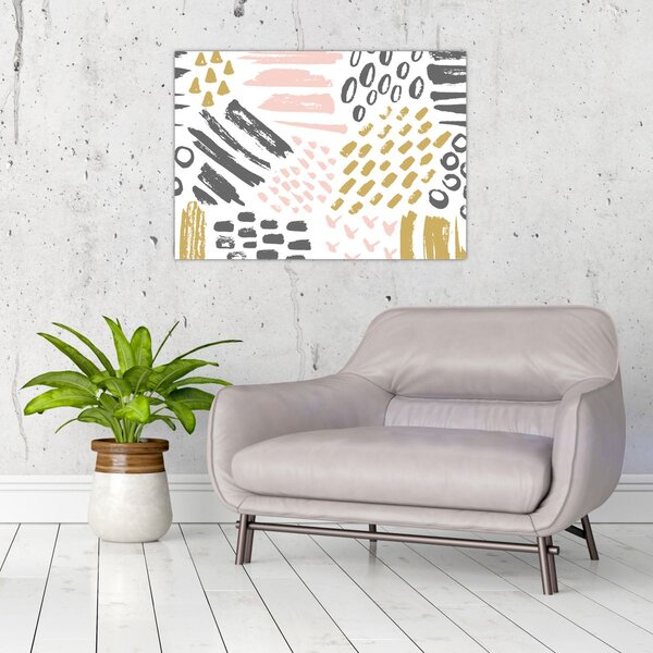 Obraz - Uderzenia abstrakcyjne (70x50 cm)