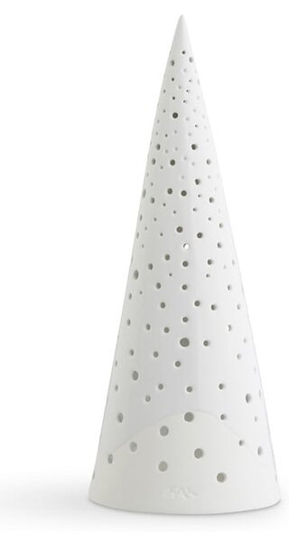 Black Friday - Biały świąteczny świecznik z porcelany kostnej Kähler Design Nobili, wys. 30 cm
