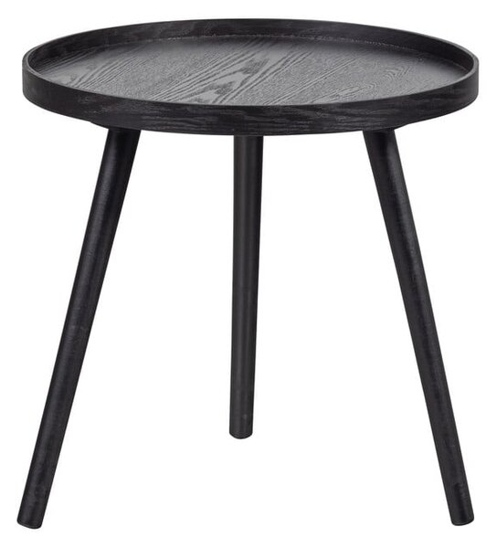 Czarny stolik WOOOD Mesa, ø 45 cm