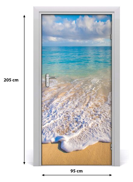 Naklejka fototapeta na drzwi Tropikalna plaża