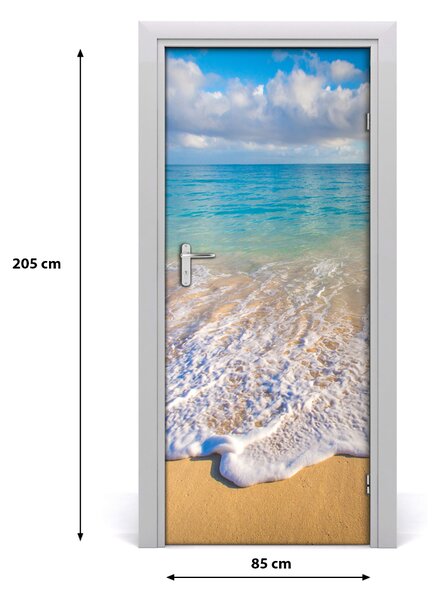Naklejka fototapeta na drzwi Tropikalna plaża