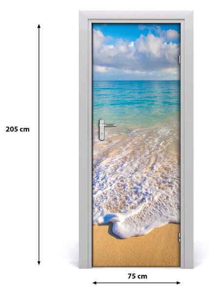 Naklejka fototapeta na drzwi Tropikalna plaża