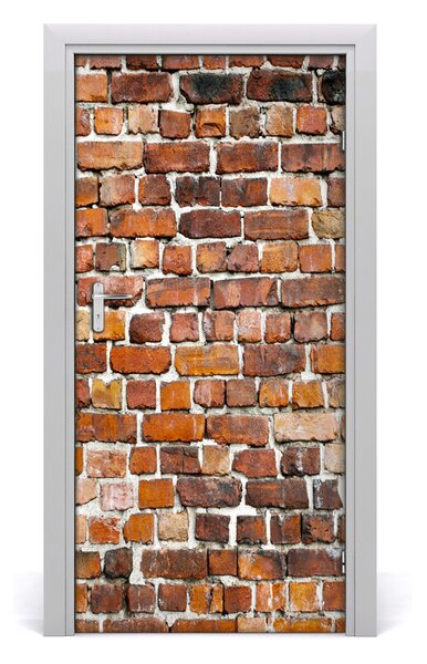 Naklejka fototapeta na drzwi Ceglana ściana
