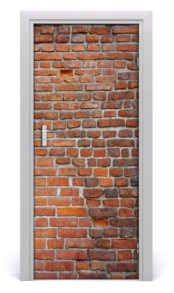 Naklejka fototapeta na drzwi Ceglana ściana