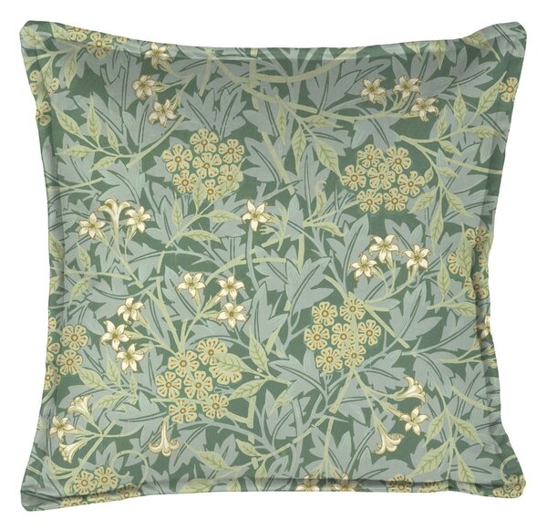 Zielona poduszka dekoracyjna Velvet Atelier Liberty Flower, 45x45 cm