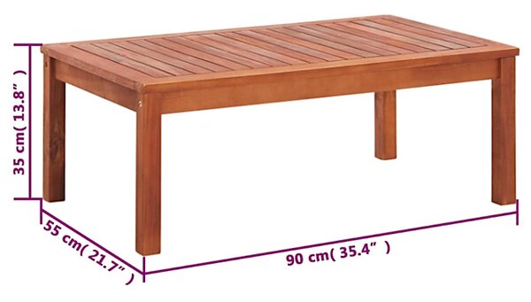 Elegancki zestaw wypoczynkowy do ogrody z drewna akacjowego S4-A98