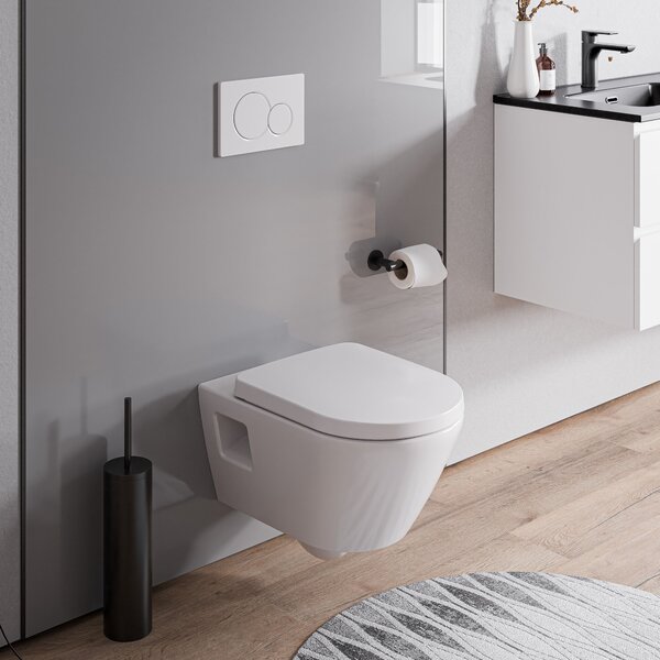 Miska WC wisząca bezkołnierzowa VIVEO