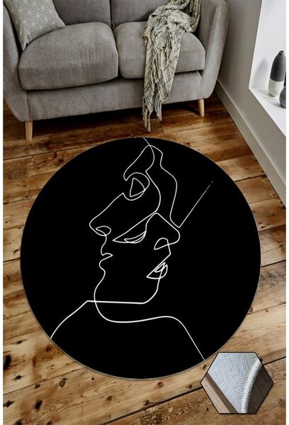 Dywan Rizzoli Faces, ⌀ 100 cm