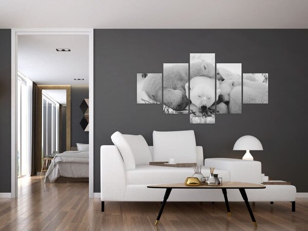 Obraz - Niedźwiedzie polarne (125x70 cm)