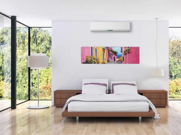Obraz - Różowa uliczka (170x50 cm)