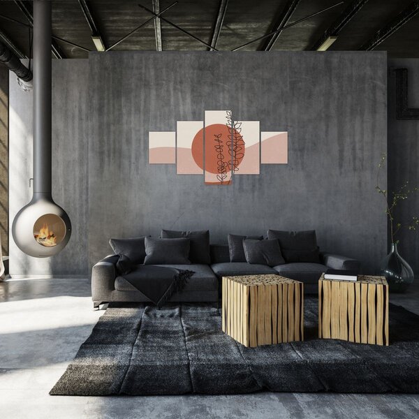 Obraz - Boho leaves N⁰1 (125x70 cm)