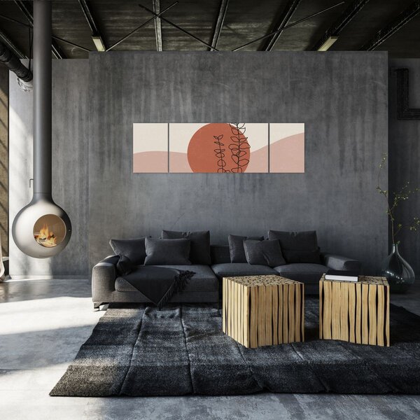 Obraz - Boho leaves N⁰1 (170x50 cm)