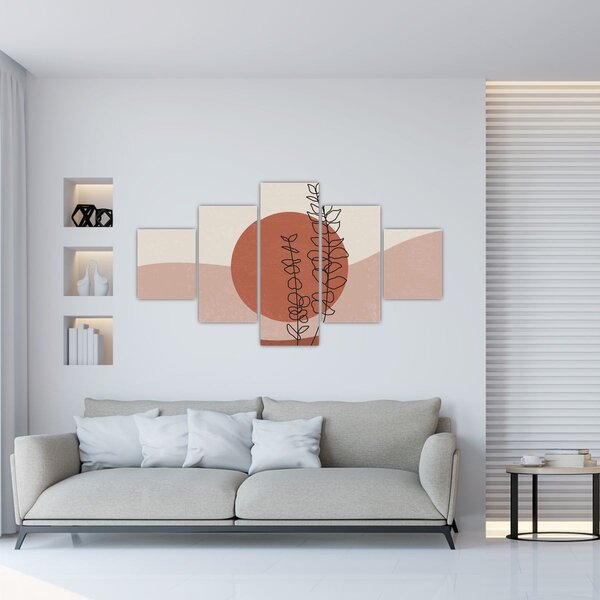 Obraz - Boho leaves N⁰1 (125x70 cm)