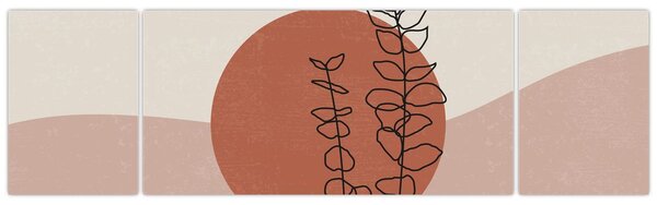 Obraz - Boho leaves N⁰1 (170x50 cm)