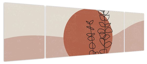 Obraz - Boho leaves N⁰1 (170x50 cm)