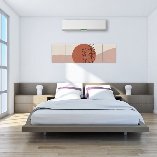 Obraz - Boho leaves N⁰1 (170x50 cm)