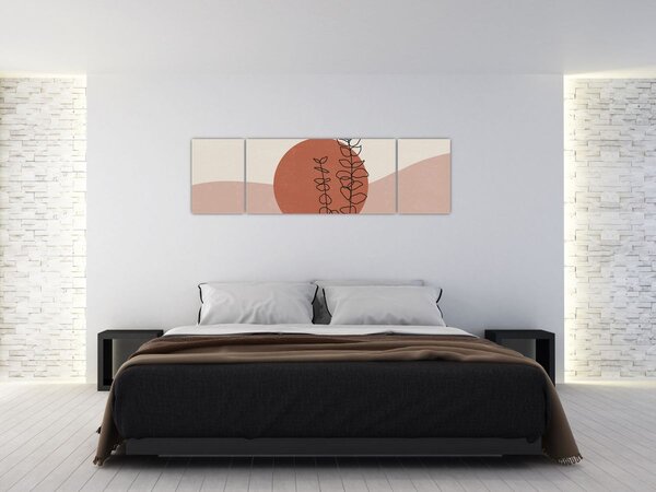 Obraz - Boho leaves N⁰1 (170x50 cm)