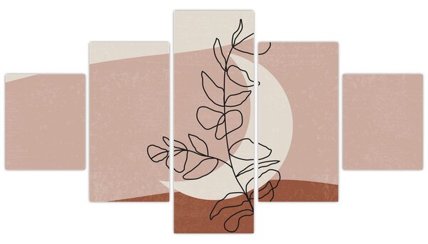 Obraz - Boho leaves N⁰2 (125x70 cm)