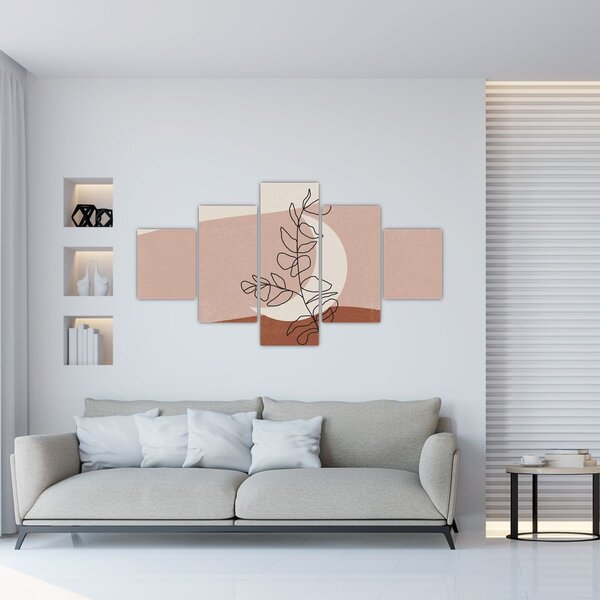 Obraz - Boho leaves N⁰2 (125x70 cm)