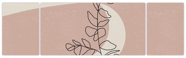 Obraz - Boho leaves N⁰2 (170x50 cm)