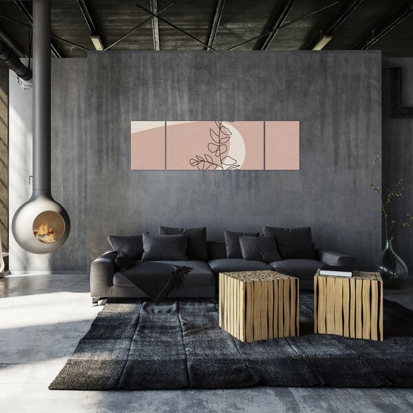 Obraz - Boho leaves N⁰2 (170x50 cm)