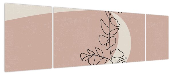 Obraz - Boho leaves N⁰2 (170x50 cm)