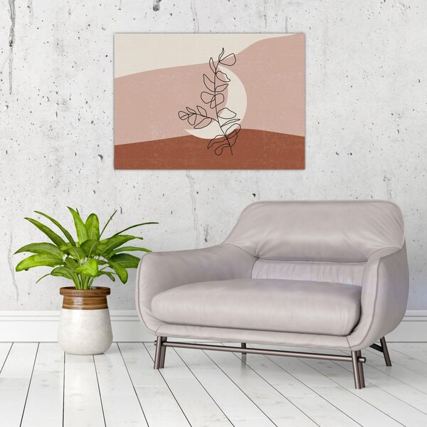 Obraz - Boho leaves N⁰2 (70x50 cm)