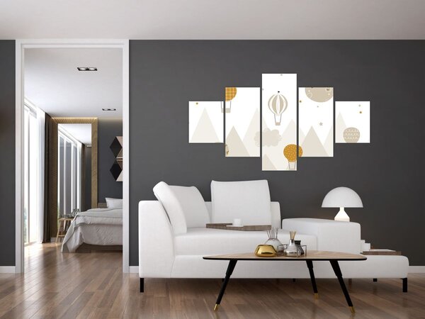 Obraz - Latające balony (125x70 cm)