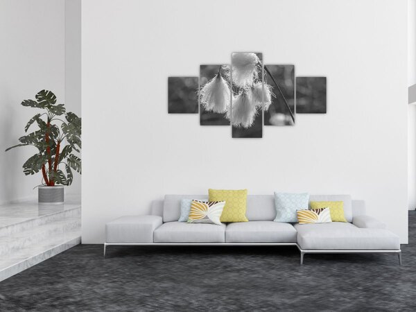 Obraz - Trawa bawełniana (125x70 cm)