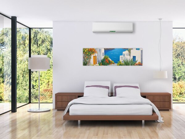 Obraz - Grecka uliczka (170x50 cm)