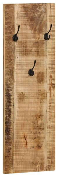 Wieszaki ścienne na płaszcze, 2 szt., drewno mango, 36x110x3 cm