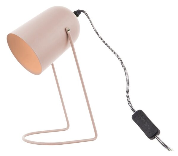 Różowa lampa stołowa Leitmotiv Enchant, wys. 30 cm