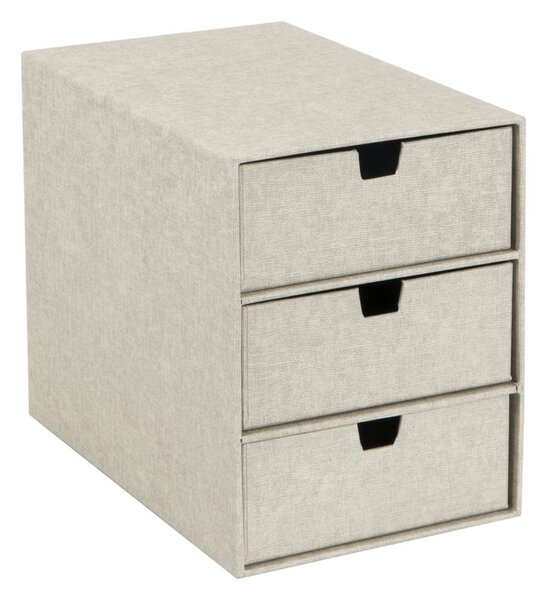 Beżowy organizer z 3 szufladkami Bigso Box of Sweden Ingrid
