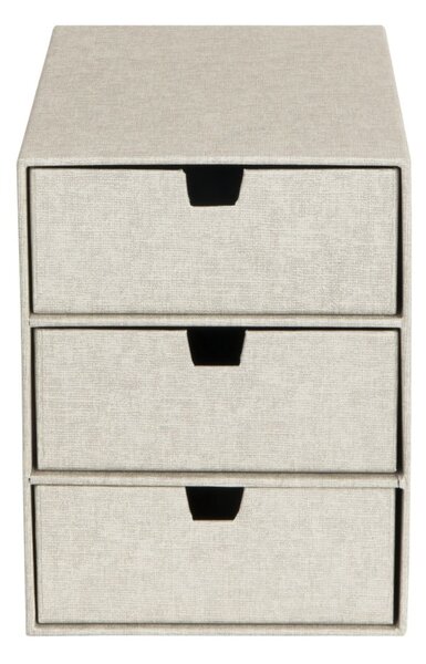 Beżowy organizer z 3 szufladkami Bigso Box of Sweden Ingrid