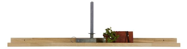 Półka na zdjęcia z litego drewna dębowego 120 cm Studio – WOOOD