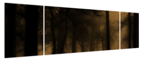 Obraz - Ciemny las (170x50 cm)