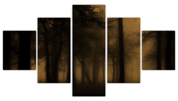 Obraz - Ciemny las (125x70 cm)