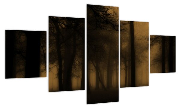 Obraz - Ciemny las (125x70 cm)