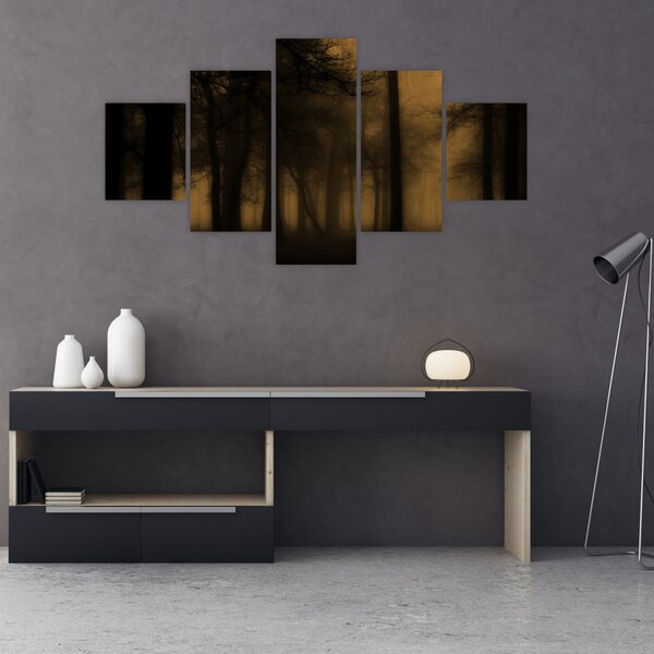 Obraz - Ciemny las (125x70 cm)