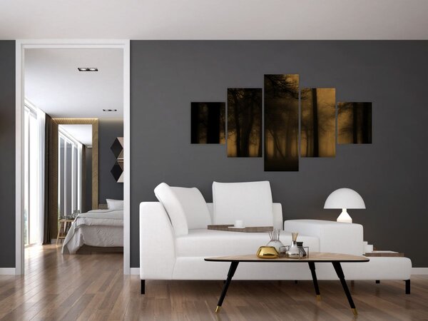 Obraz - Ciemny las (125x70 cm)