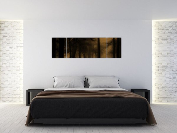 Obraz - Ciemny las (170x50 cm)