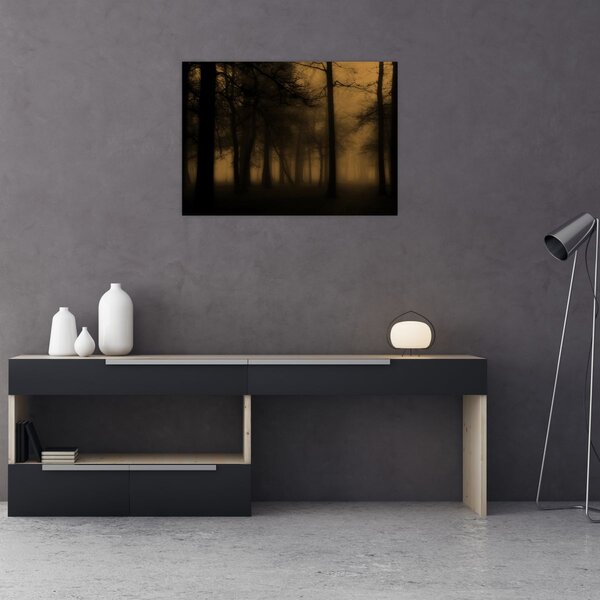 Obraz - Ciemny las (70x50 cm)